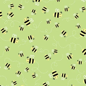 Bees Friendship Forest 8942-44 Friendship Bees Green cotton Canvas Studios BTY - Picture 1 of 1