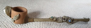ORNATE NOVELTY CERAMIC SMOKING PIPE 6.5 INCHES - Picture 1 of 9