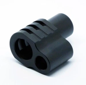 1911 Full-Size Compensator Brake w/ SIDE SLOTS .45acp SS Black Nitride Finish - Picture 1 of 4