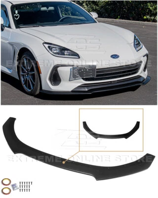 Parachoques delantero divisor de labios inferiores de plástico ABS estilo CS para Subaru BRZ JDM CS de 22 unidades Foto 1 de 2