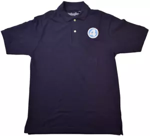 WeLoveFine Marvel fantastisches 4 blaues Poloshirt für Herren mit eingeprägtem Logo neu S - Bild 1 von 5