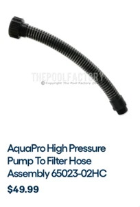 aqua pro high pressure pump to filter hose - Picture 1 of 5