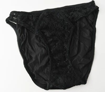 NEW Victoria's Secret VTG 80s-90s Gold-Label 100% Nylon Lace Brief Panty MEDIUM - Image 1 of 4