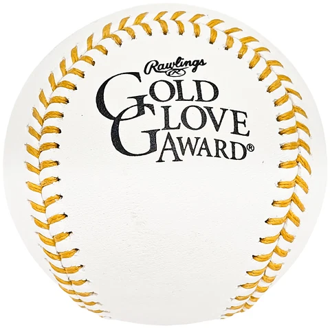 Unsigned Gold Glove Logo MLB Baseball (Scratch) SKU #218543 Cover