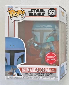 Funko Pop Star Wars Death Watch Mandalorian No Stripes #561 GameStop ungeöffnete Box - Bild 1 von 7