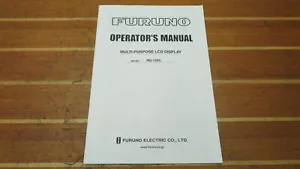 Manual de operadores de pantalla LCD multipropósito marina Furuno MU-120C - Imagen 1 de 5