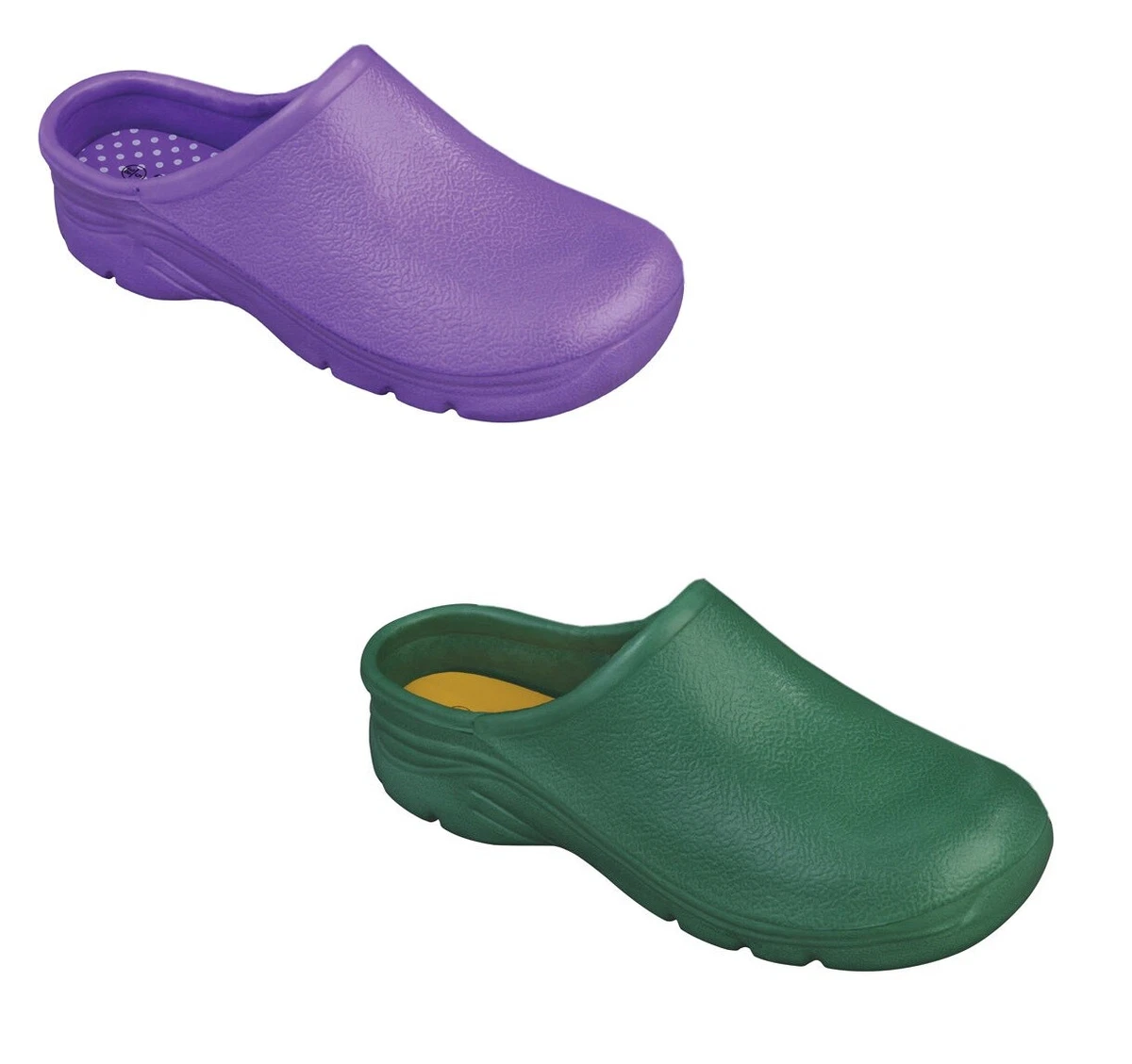 Briers Unisex Garden Clogs – Klassische Gummischuhe, Größe 8, Grün, Mit Profilsohle
