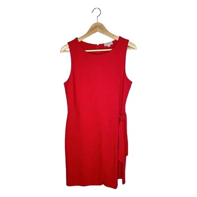 Vestido texturizado con corbata lateral loft talla 10P nuevo con etiquetas Foto 1 de 4