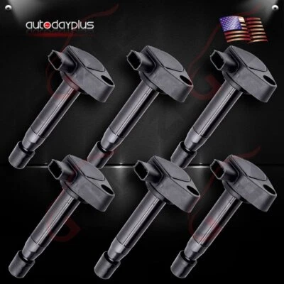 6 Ignition Coil Pack For 2000-2007 Honda Accord 3.0L V6 1999-2008 Acura TL 3.2L - Image 1 of 4