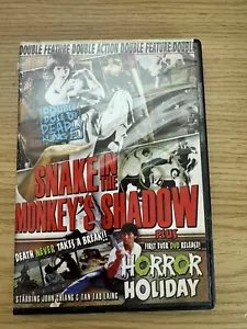 Snake in the Monkeys Shadow+Horror Holiday DVD MOVIE SET John Chang KUNG FU - Imagen 1 de 2