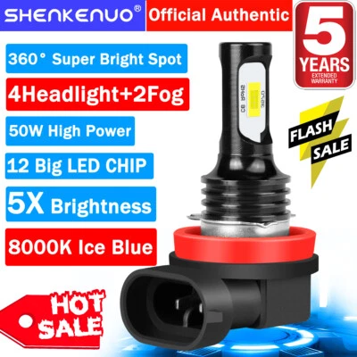 Faro delantero LED + faro antiniebla 8000 k para Dodge Grand Caravan 2011 2012 2013-2019 Foto 1 de 4