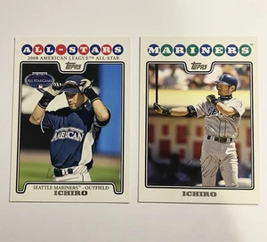 2008 Topps Ichiro Suzuki #320 & #UH95 Insert Baseball Cards Mariners HOF - Picture 1 of 1