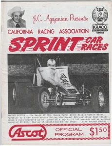 1983 CRA SPRINT AUTO PROGRAMM VON ASCOT JIM LAURI IV AUF DEM COVER - Bild 1 von 1