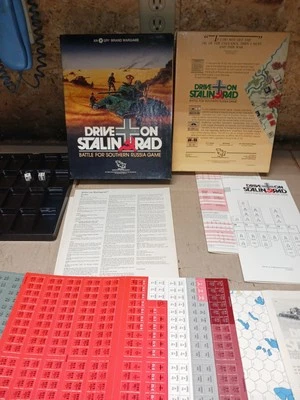 Open Box Unpunched Drive On Stalingrad Battle For Southern Russia Board Game  - Image 1 of 4
