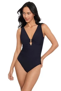 Magicsuit Marquis Kristi Ruched One Piece Swimsuit black US 8 6006017 NEW - Picture 1 of 2