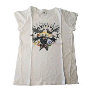 Sass & Bide White TShirt Blackbird Print Rainbows For Kate Sz Small Exc Cond - Picture 1 of 7