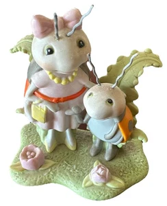1998 Hallmark Storybook Friends Lulu Ladybug Mom and Child Figurine Ex Condition - Picture 1 of 9