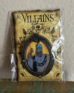 Disney Paris DLP Pin Of The Month Villains Framed Hades Jeweled Pin! LE 700! New - Picture 1 of 1