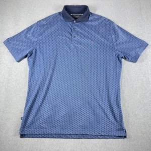 MIzzen + Polo principale uomo XL bordo blu geometrico colletto tinta unita - Foto 1 di 5