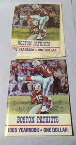 Vintage Boston New England Patriots 1965 Jahrbuch mit Umschlag - Bild 1 von 4