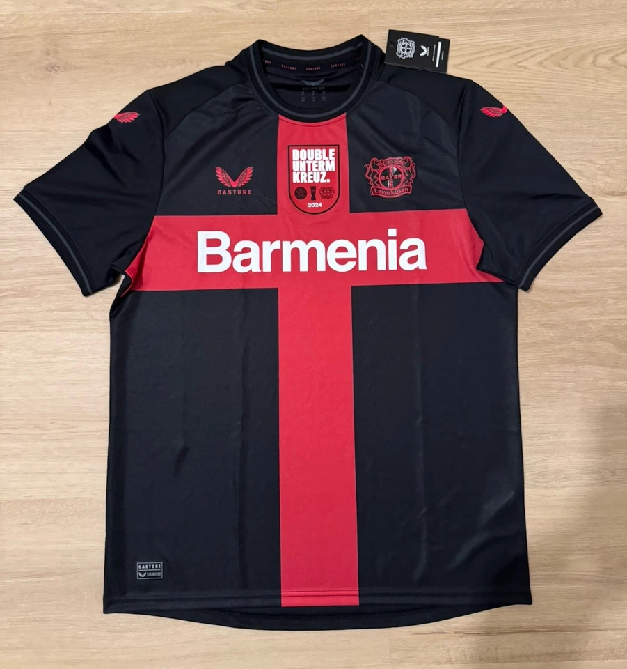 Sondertrikot Bayer 04 Leverkusen, Double unterm Kreuz, Saison 2023/2024, XL - Bild 1 von 4