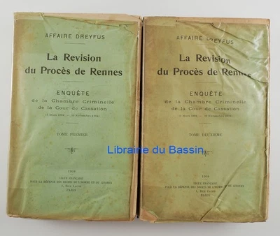 Affaire Dreyfus La Revision du Procès de Rennes Tome I et II Collectif 1908 - Photo 1/4