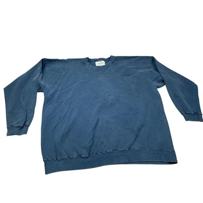 Vintage Levis Sweatshirt Men XL Blue Made in USA Crewneck Pullover 90s Faded Y2K - Image 1 of 4