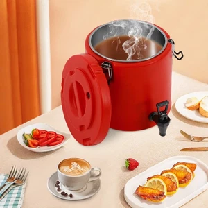 Distributore di Bevande Isolato 10L, Secchio Isolato in Acciaio Inox, con Rubinetto - Foto 1 di 24