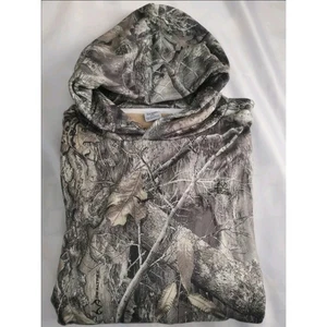 AKIMBO Camo Print Fleece gefütterter Langarm Pullover Hoodie Herren Größe 2XL - Bild 1 von 6