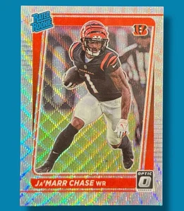 2021 Panini Donruss Optic /299 Ja’Marr JaMarr Chase Wave Rated Rookie RC SSP 💎 - Picture 1 of 6