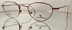 Vintage 90'S CHESTERFIELD 507 02DK Eyeglasses BURGUNDY New Metal 47-19-135 Italy - Picture 1 of 14
