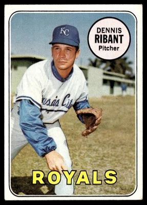 1969 Topps Dennis Ribant - Kansas City Royals #463 - Image 1 of 2