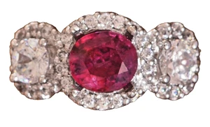Ruby 1.05 Natural Genuine Ruby Loose Stone Oval Gemstone - Picture 1 of 5
