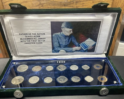 1948 Pakistan Coin Set in Beautiful Presentation Box Cover