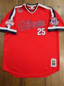 Maglia 1938 NLBM Negro League ATLANTA BLACK CRACKERS collezione campionato XXL - Foto 1 di 8