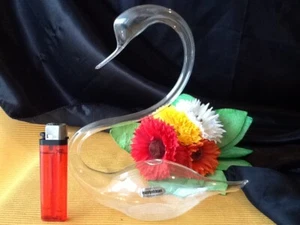 Coburger Glasbläserstube Glas Vase Schwanenvase Form Schwan mundgeblasen - Bild 1 von 12