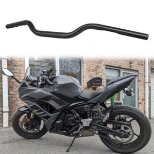 For Kawasaki Ninja 650 650R 125 Motorcycle Handlebar 7/8" 22mm Handle Bars Black - Bild 1 von 19