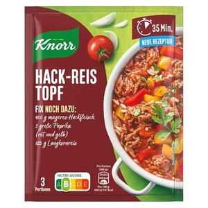 7 x Bags Knorr Fix Hack-Reis Topf / Mince Rice pot New from Germany - Picture 1 of 2