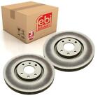 Pair of Front Brake Disc Fits Citroen C4 Grand Picasso Picasso Febi 30402