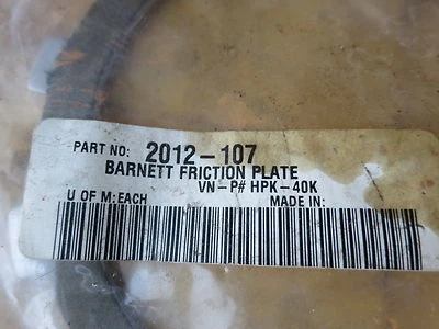 Placa de fricción embrague Barnett Honda CBR CB CL PC ST VT VTR VFR HPK-40K placa Foto 1 de 3