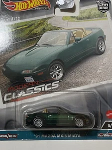 Hot Wheels Mazda Max-5 Miata 1991 premium modern Classics 1/64 - Imagen 1 de 5