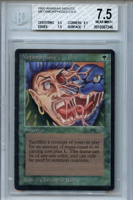 MTG Arabian Nights Metamorphosis BGS 7.5 NM+ Magic 7246 - Image 1 of 2