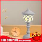 LED Bedside Lamp Battery Operated Retro Lighting Sleep Lamp Holiday Gift (White)