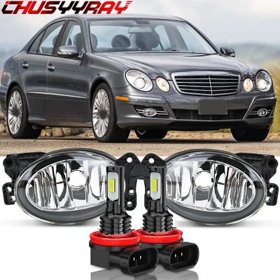Pair LED Fog Light Lamp For Mercedes Benz SL600 2007 2008 2009 2010 2011 - Изображение 1 из 4