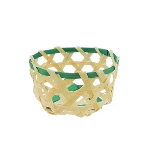 BambooMN Brand - 2" Decorative Mini Bamboo Woven Basket 30/ 100/ 1000 count lots - Picture 1 of 5