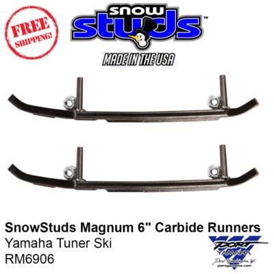 SnowStuds Magnum 6" Carbide Runners Yamaha Tuner Ski - RM6906 - Image 1 of 4