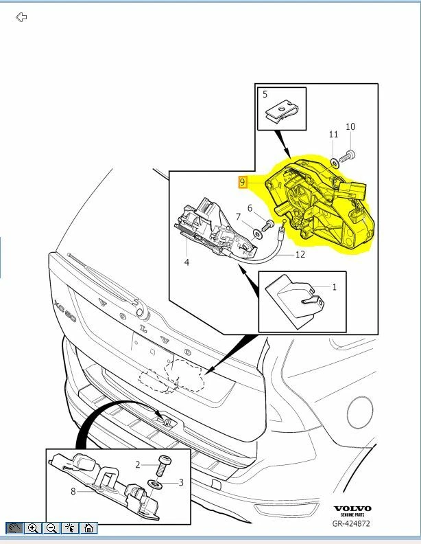 Volvo Genuine Power Tailgate Control Unit XC60 2009 TO 2017 31440645  - Imagem 1 de 1