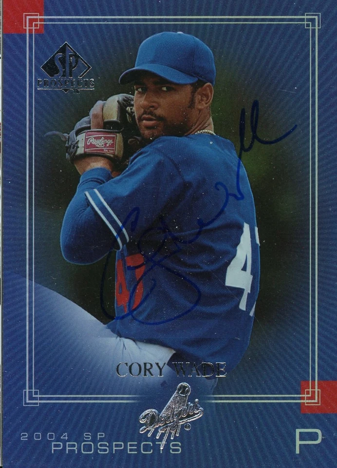 2004 Upper Deck SP CORY WADE Signed Card autograph AUTO DODGERS RC YANKEES - Image 1 of 1