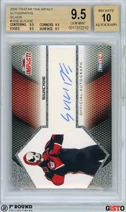 POP 1: Suicide BGS 9.5 w 10 AU: 2009 TRISTAR TNA Impact Autographs Silver Gisto - Picture 1 of 4