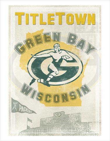 Green Bay Packers - Titletown - poster print Cover
